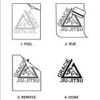 Large Triangle Decal (10